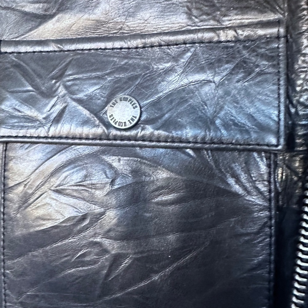 🖤⛓️NWT | The Kooples | Distressed Cowhide Leather Cropped Jacket | $715 RETAIL! - Picture 8 of 11
